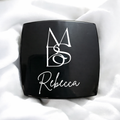 Personalized Luxury Compact Mirror  Custom Engraved | Bridesmaid Gifts | Birthday Gifts | Elegant Keepsake