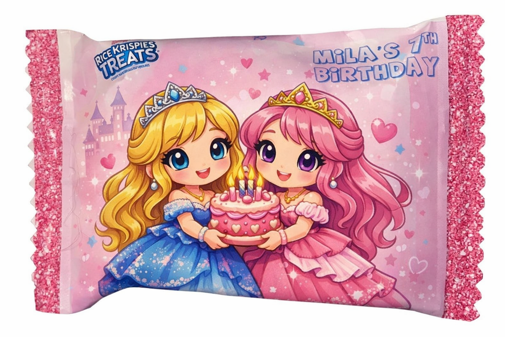 Personalized Rice Krispies Treat Wrappers | Custom Party Favors for Birthdays, Baby Showers, Weddings, Holidays & Special Events