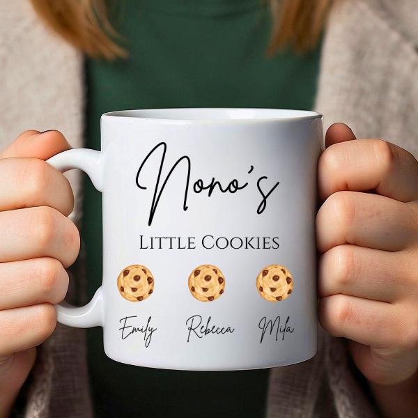 Grandma Gift Mug, Grandpa Mug, dad mug, mom, mug, Grandpas little cookies mug, grandmas little cookies mug