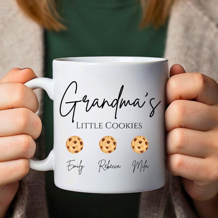 Grandma Gift Mug, Grandpa Mug, dad mug, mom, mug, Grandpas little cookies mug, grandmas little cookies mug